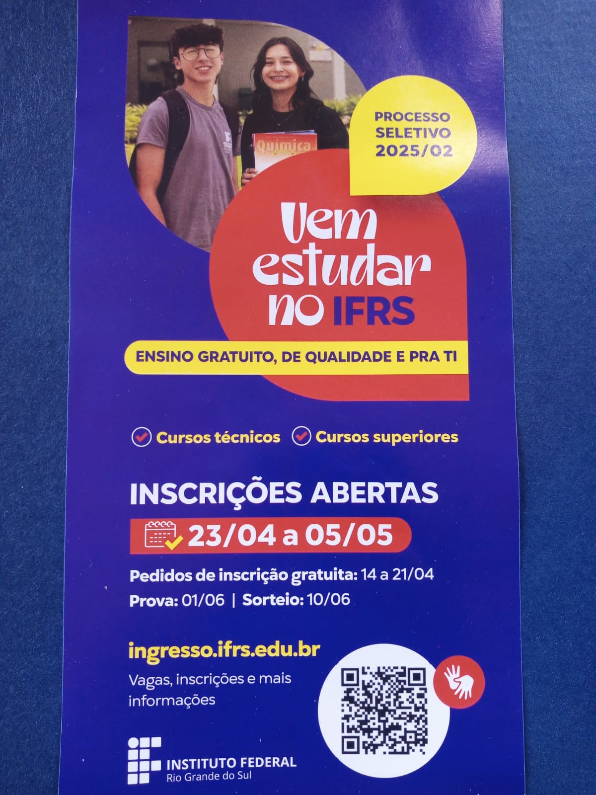 Vem estudar no IFRS