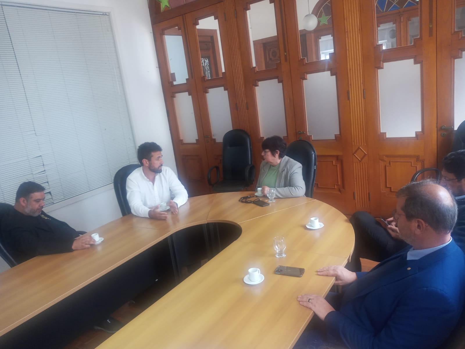 Sindicato e metalúrgicas com a prefeita Darlene